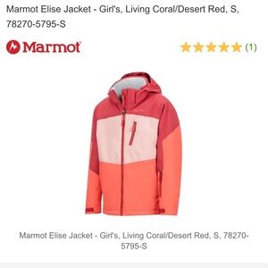 Marmot Elise Jacket - Girl's, Living Coral/Desert Red, XS
